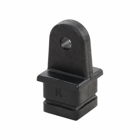 WHITECAP IND DOCK HARDWARE AND FASTENERS 1 Inch Square; Black; Nylon 3516BP